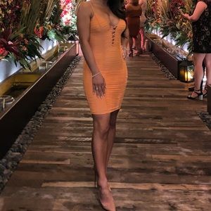 Hours mini dress in orange